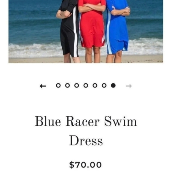 UNDER COVER BLUE SWIM M DRESS - Picture 5 of 5